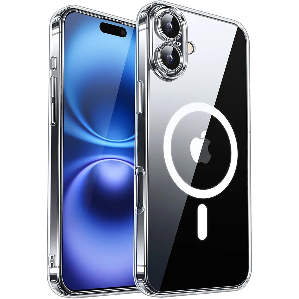 Magnetic Luxury Matte Translucent Shockproof Case for iPhone 16/15/14/13