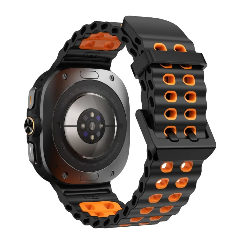Silicone Sports Strap for Galaxy Watch | Breathable Marine Band