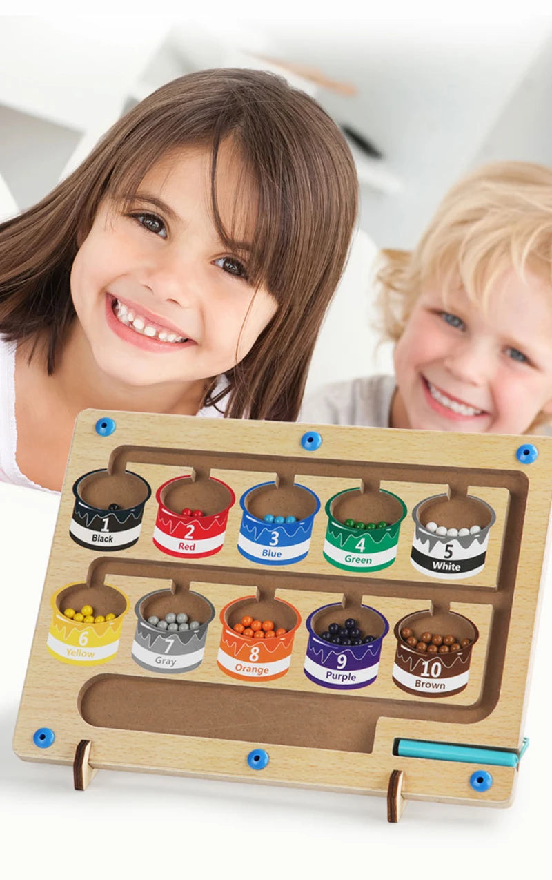 Children's Montessori Magnetic Pen Ball Game | Fun Learning Toy