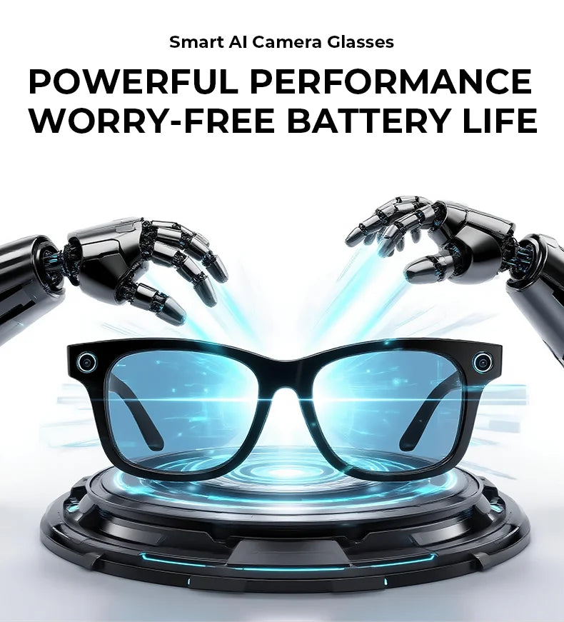 Multifunctional Smart AI Camera Glasses | 4K Recording & Translation