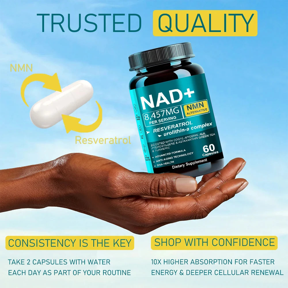 Liposomal NAD+ Supplement for Energy, Focus & Anti-Aging Support