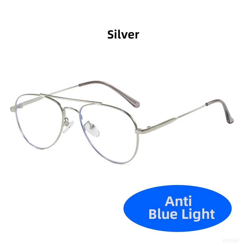 Stylish Retro Blue Light Blocking Glasses for Digital Comfort