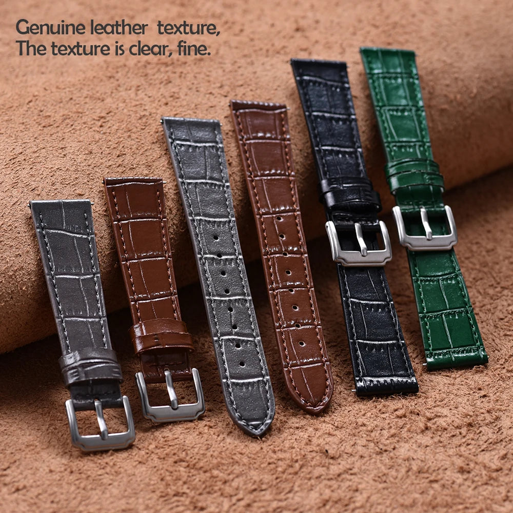 Quality Leather Watch Bands | Universal Slub Pattern Straps