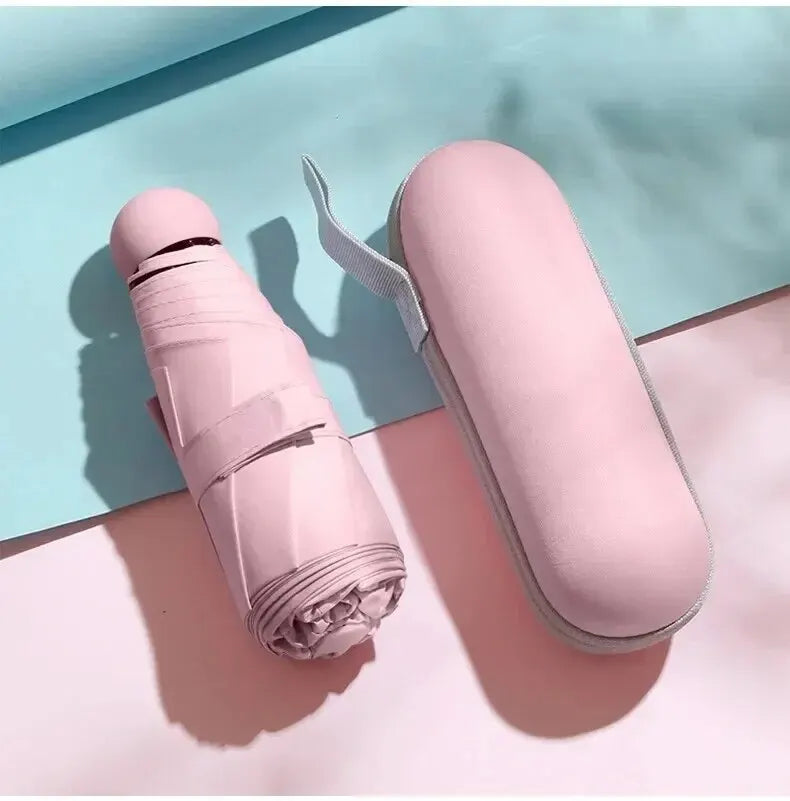 Portable Mini Umbrella | Compact Dual Use Sunshade & Rain Guard