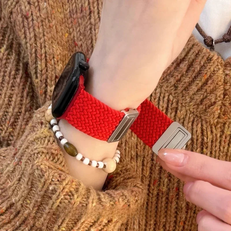 Braided Magnetic Nylon Band for Smartwatch | Comfortable Bracelet Strap