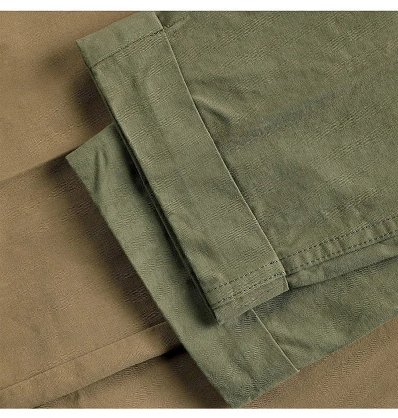 Men's Herringbone Cotton Gurkha Pants for Casual Style