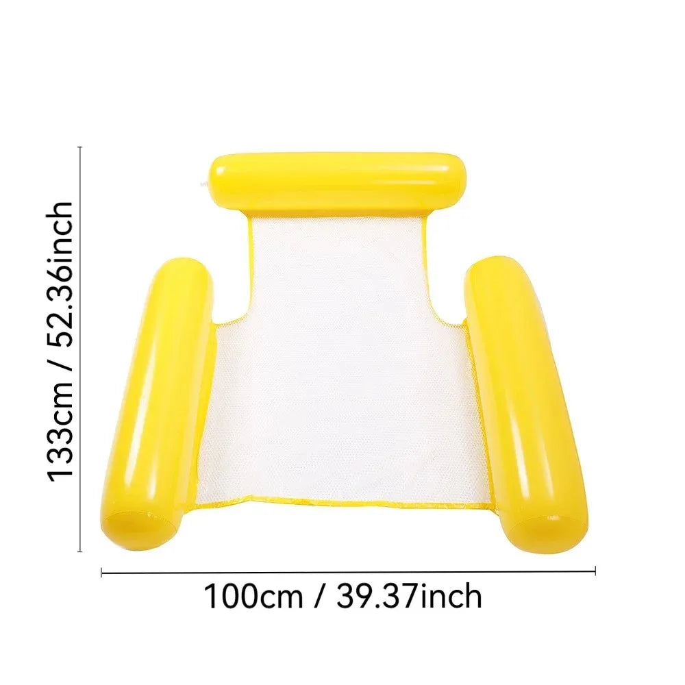 Small Inflatable Water Bed | Floating Backrest Lounge Chair