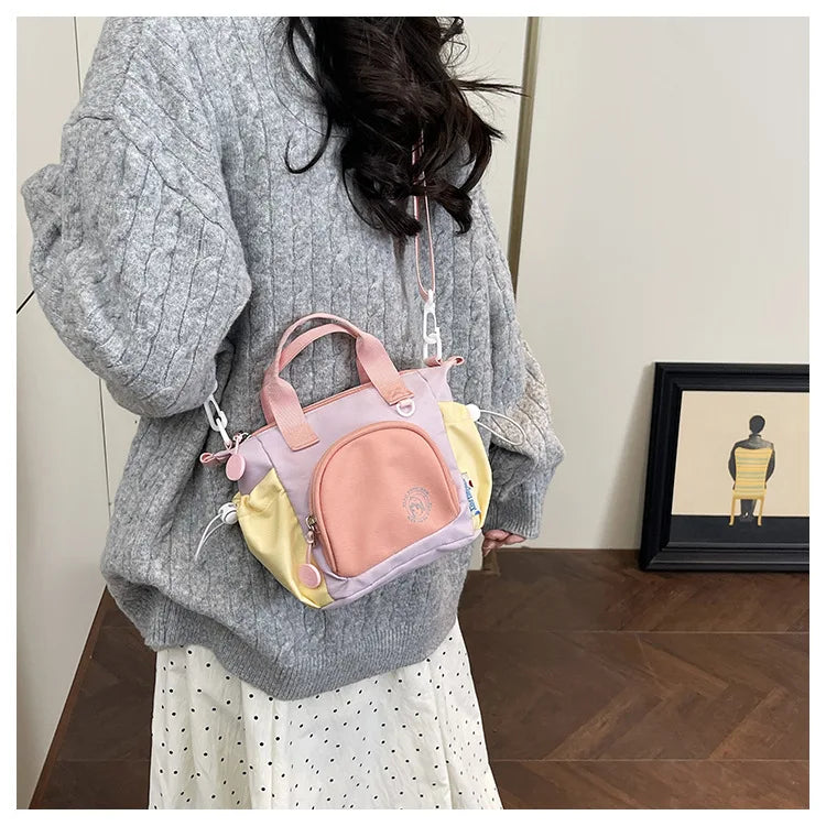 Elegante Bolso de Hombro Color Block | Bandolera Versátil para Mujer