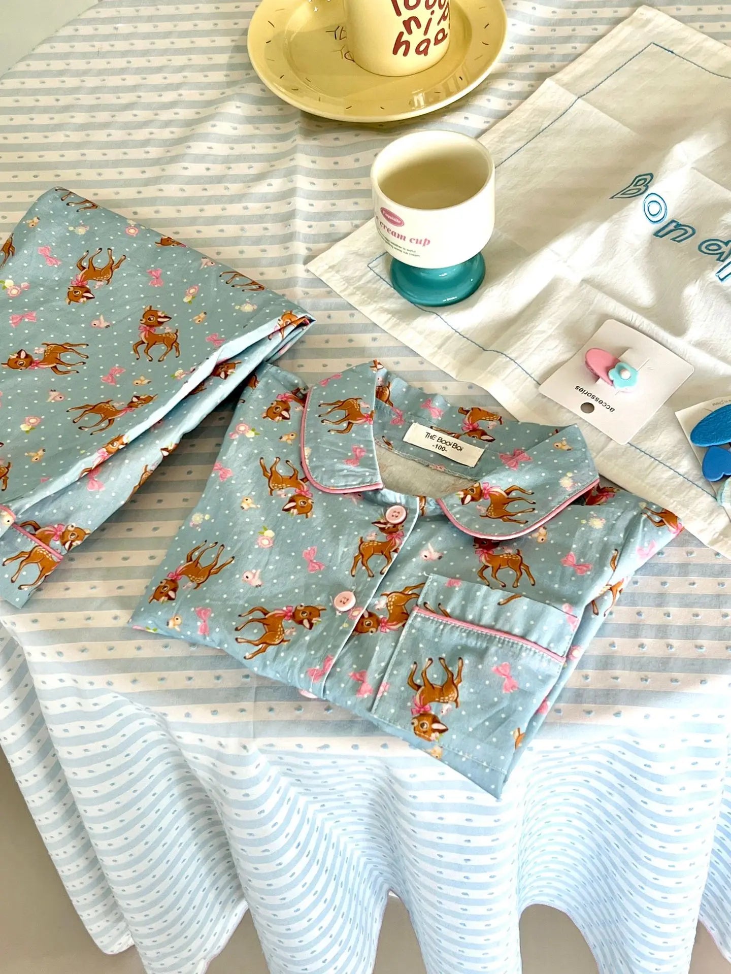Spring Children's Cartoon Homewear Outfits | Cute Pajamas Set