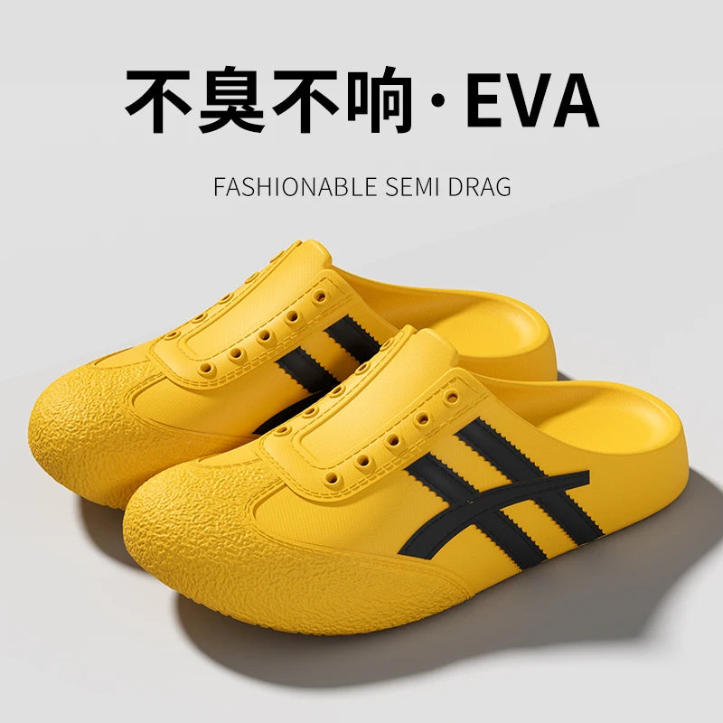 Comfortable Soft Sole Women Mules and Clogs Spring 2026 Platform Outdoor EVA Slippers Woman Trainers Plus Size 45 Casual Flats