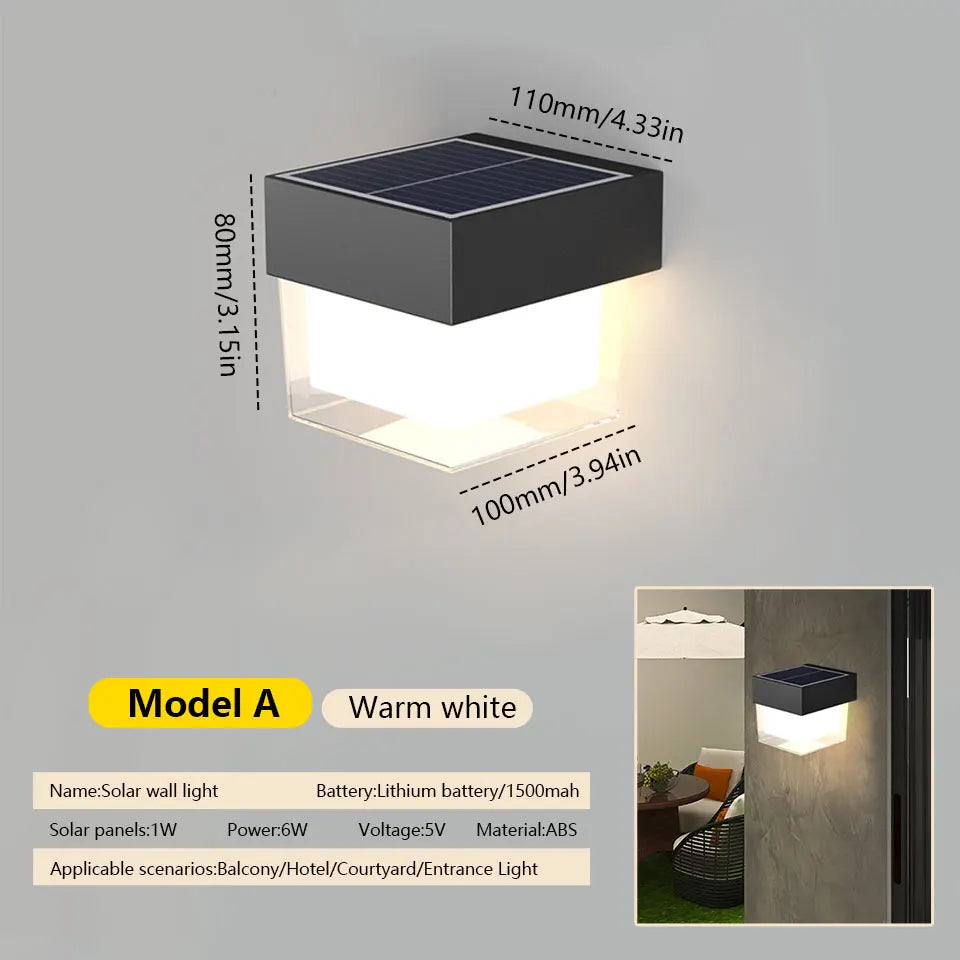 LED Solar Wall Light | Eco-Friendly Outdoor Lighting Solution