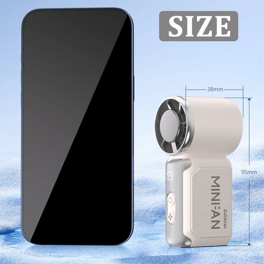 Portable Mini High-Speed Handheld Fan | Rechargeable Cooling Solution