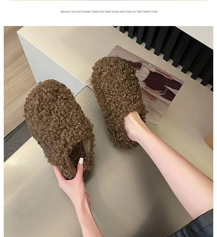 Warm Plush Velvet Slippers | Cozy Lightweight Home Footwear