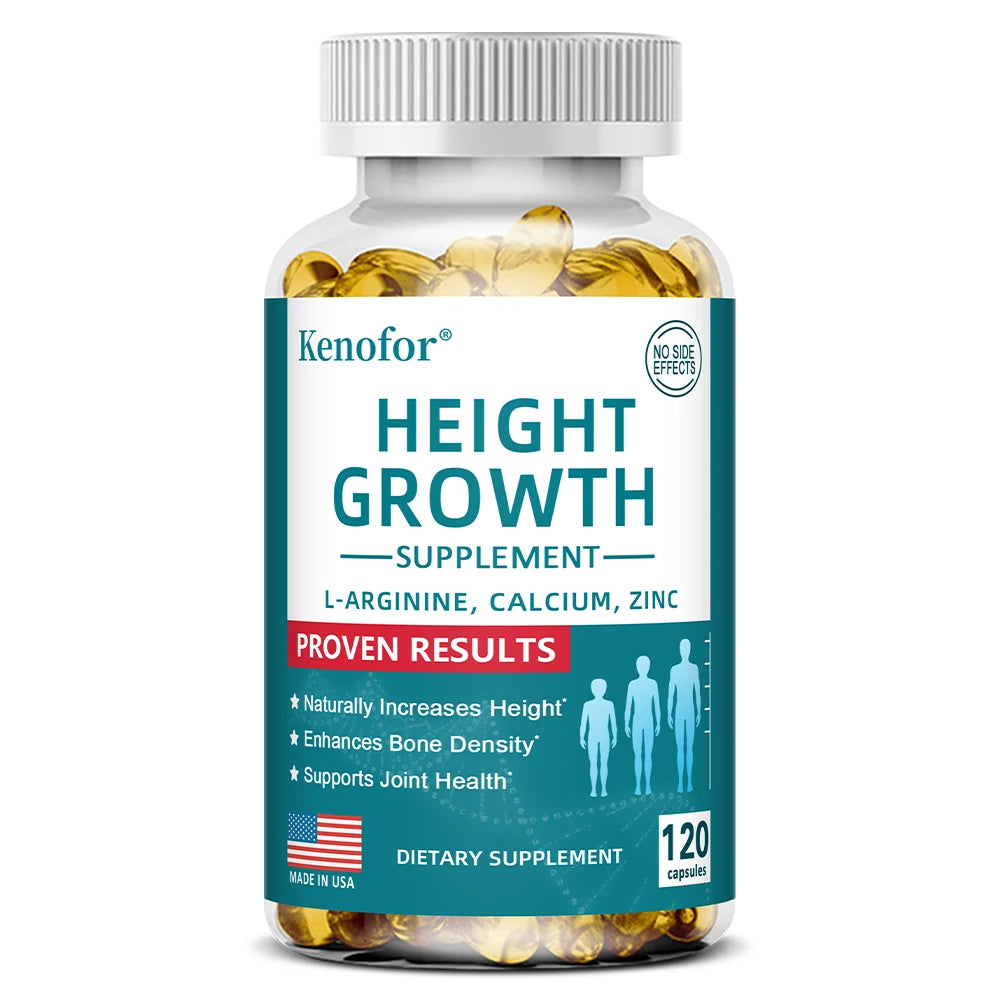 Natural Height Growth Calcium Vitamin D Capsules for Adults