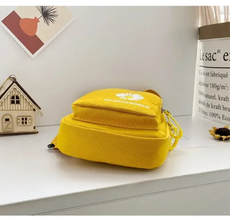 Stylish Embroidered Canvas Chest Bag | Women’s Daily Crossbody Bag