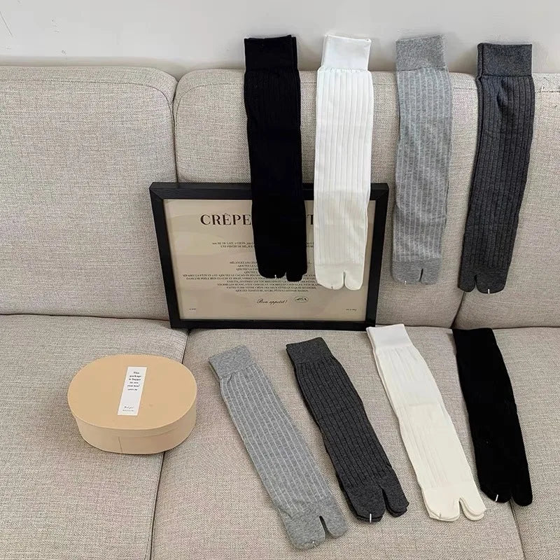 Stylish Cotton Tabi Socks for Women | Comfortable Two-Toed Socks