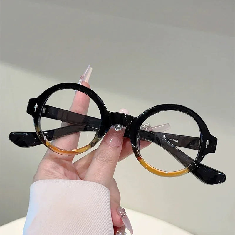 Vintage Round Blue Light Blocking Glasses for Stylish Eye Protection