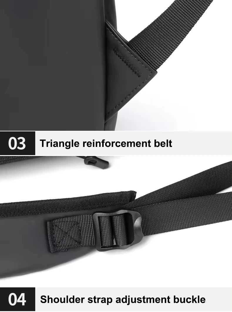 Stylish PU Leather Backpack for Men | Versatile School & Laptop Bag