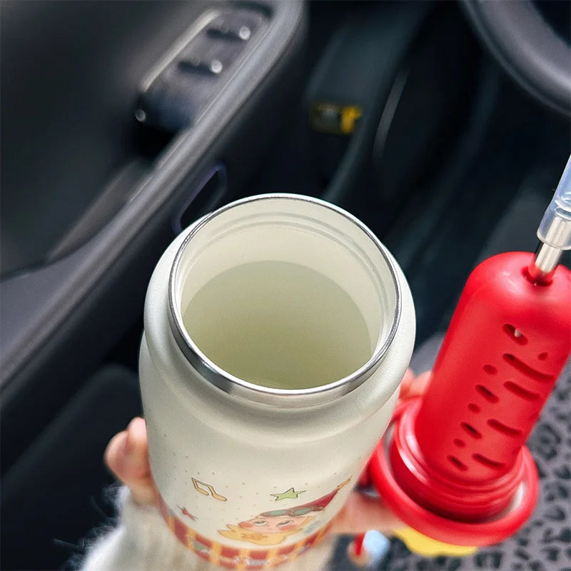 Cute Star Thermal Cup | Portable Stainless Steel Water Bottle