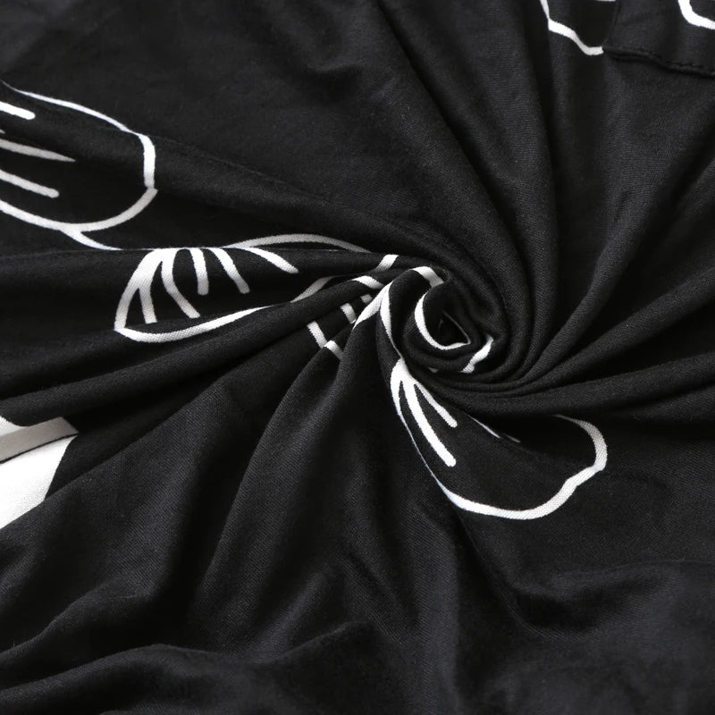 Printed Recliner Cover with Pockets | 4-Piece Furniture Protector