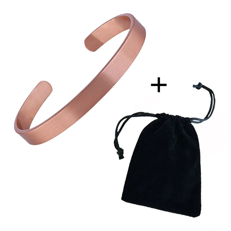 Pure Copper Magnetic Bracelets & Rings for Health & Style