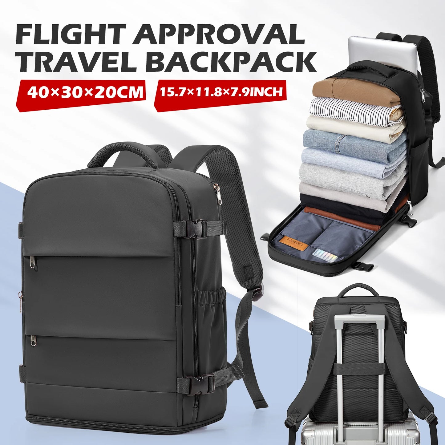 Versatile Travel Backpack for Cabin Luggage | Ideal for Work & Leisure