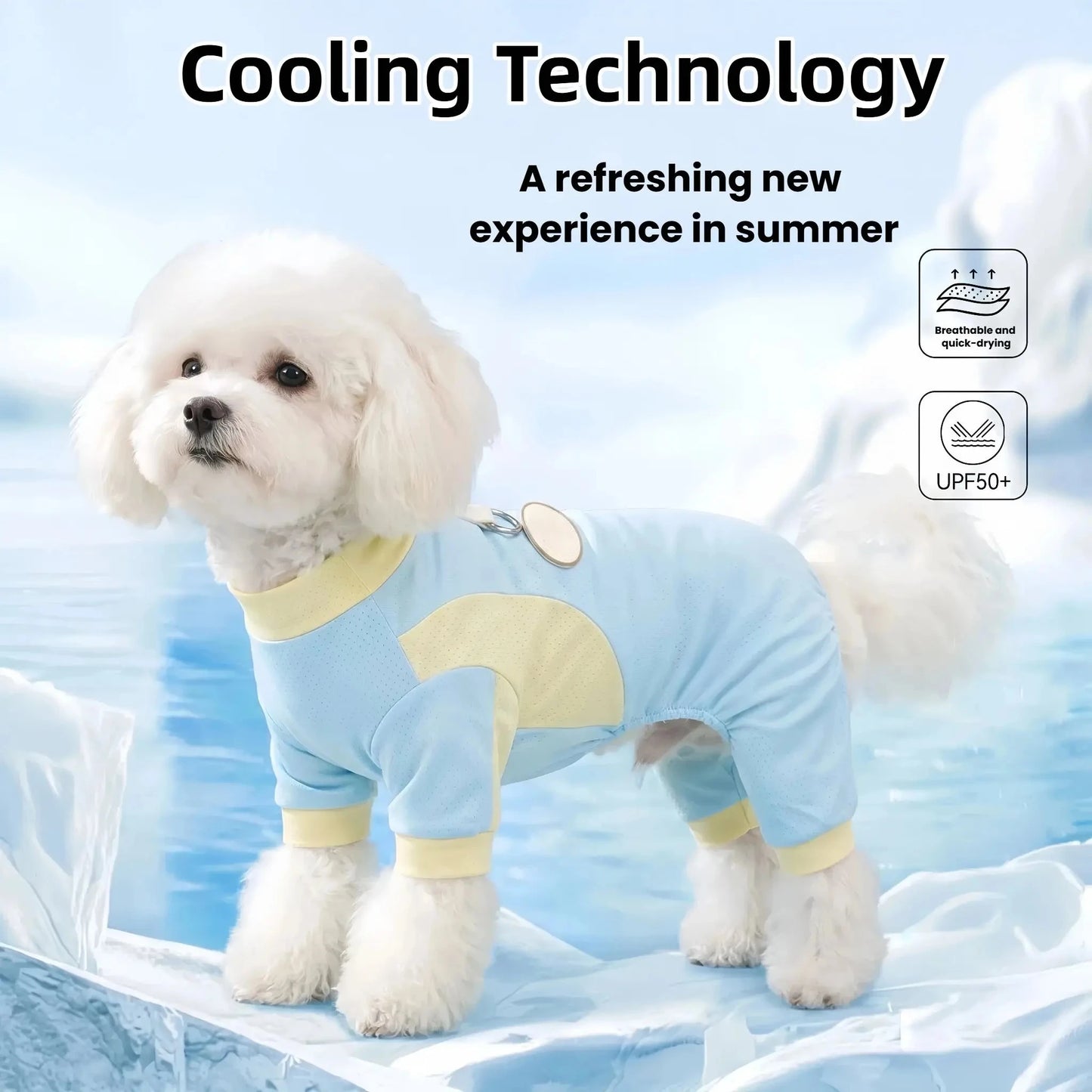 Summer Dog Cooling Jumpsuit | Breathable Quick-Drying Pet Vest