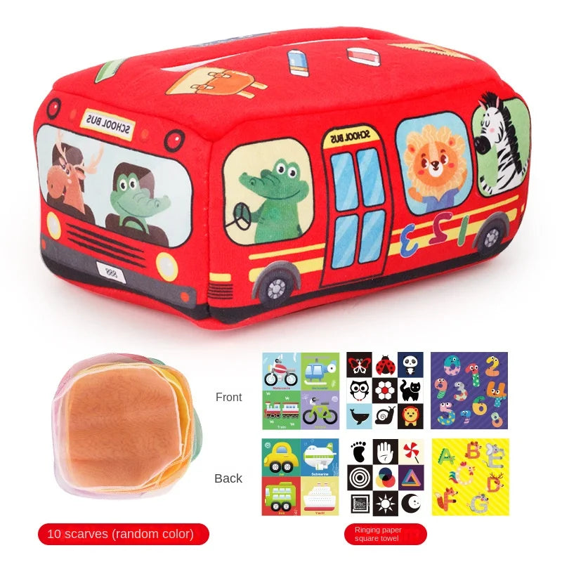 Baby Montessori Magic Tissue Box | Sensory Learning Toy