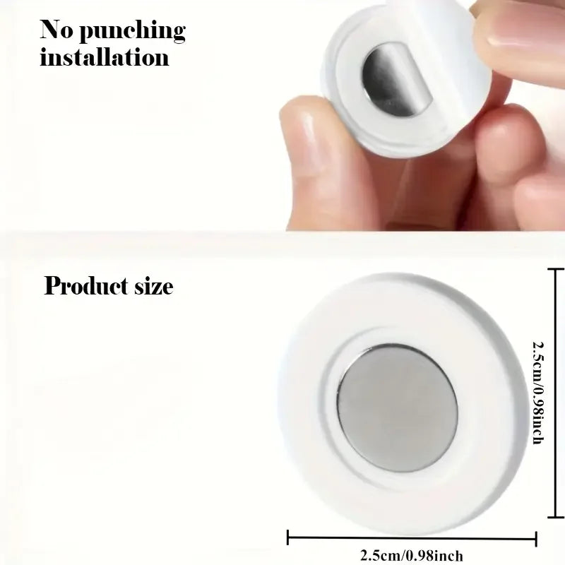 3pcs No Drill Magnetic Remote Holder | Space-Saving Wall Mount