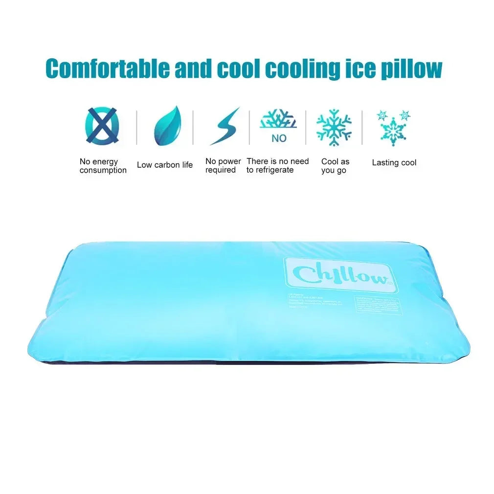 Summer Cooling Ice Pillow | Effective Sleep Aid for Travel & Office