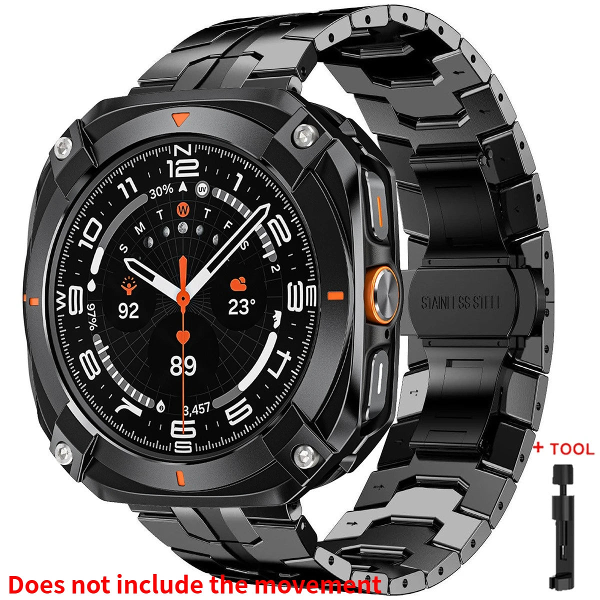 Stainless Steel Watch Band for Galaxy Ultra | Protective Case & Strap
