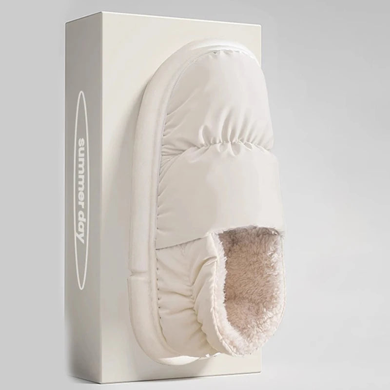 Women's Cotton Patchwork Slippers | Warm Anti-Slip Indoor Shoes