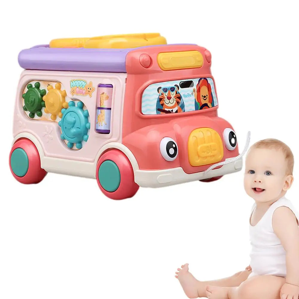 Musical Bus Toy with Geometric Block Set | Fun Educational Toy