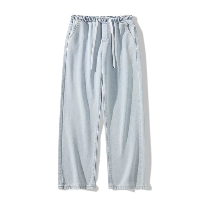 Trendy High Street Wide Leg Jeans | Comfortable Men's Denim Pants