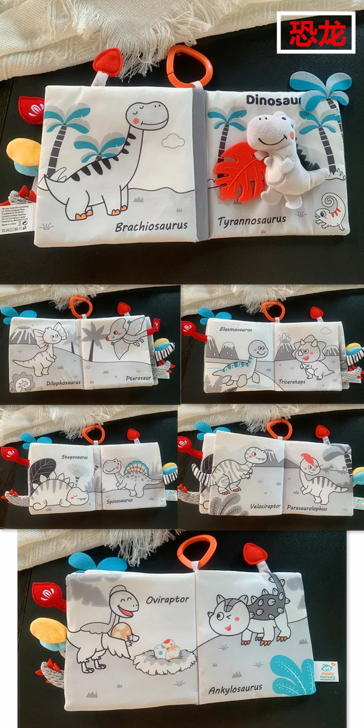 Soft Baby Cloth Animal Book | Engaging Sensory Learning Toy