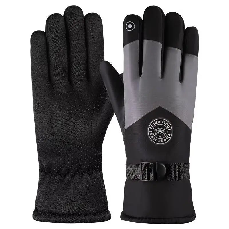 Guantes de esquí de invierno con pantalla táctil | Manoplas térmicas impermeables