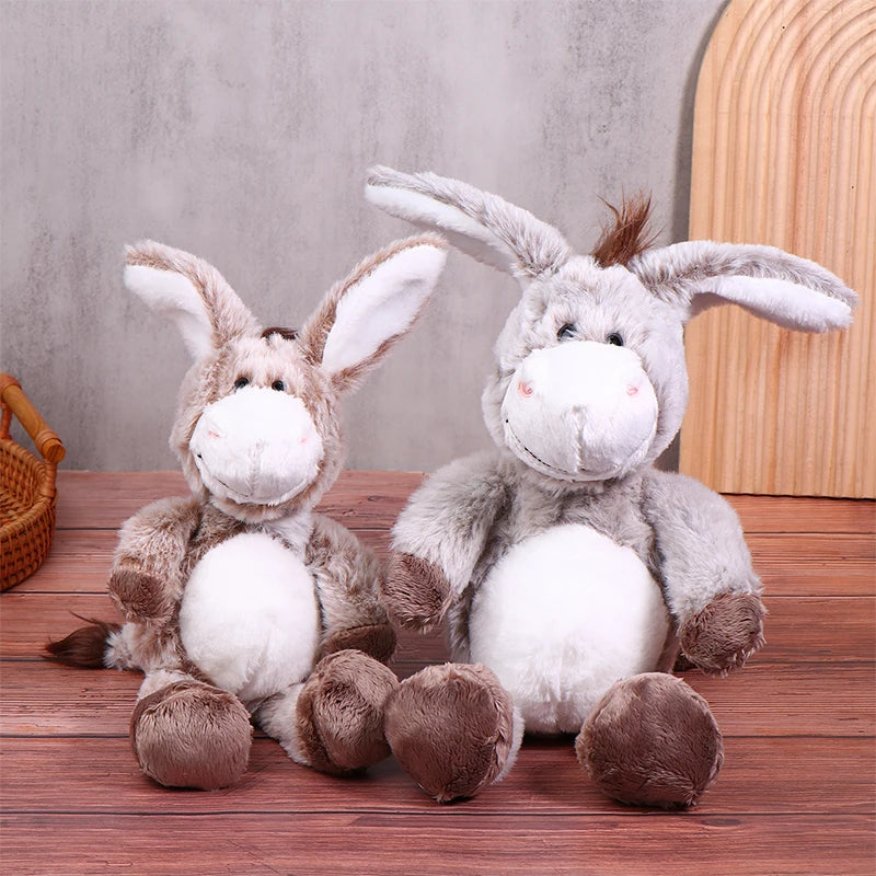 Soft Cuddly Donkey Plush Toy | Adorable Stuffed Animal Decor