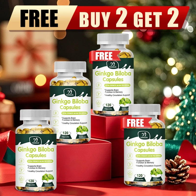 Buy 2 Get 2 Free! Ginkgo Biloba Extract for Enhanced Memory & Focus