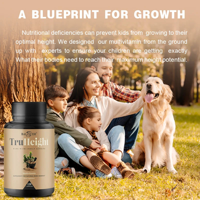 Natural Bone Growth Supplement for Kids & Teens | Strength & Density