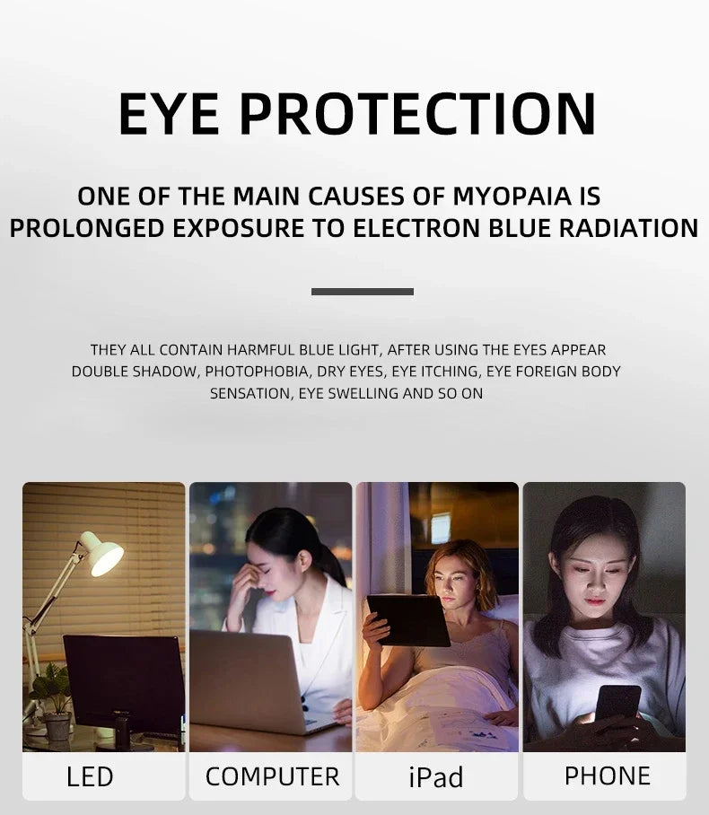 Stylish Square Reading Glasses with Anti Blue Light Protection
