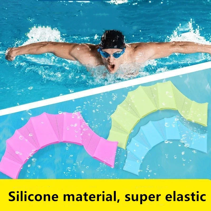 Summer Silicone Swimming Hand Fins | Enhance Your Swim Performance