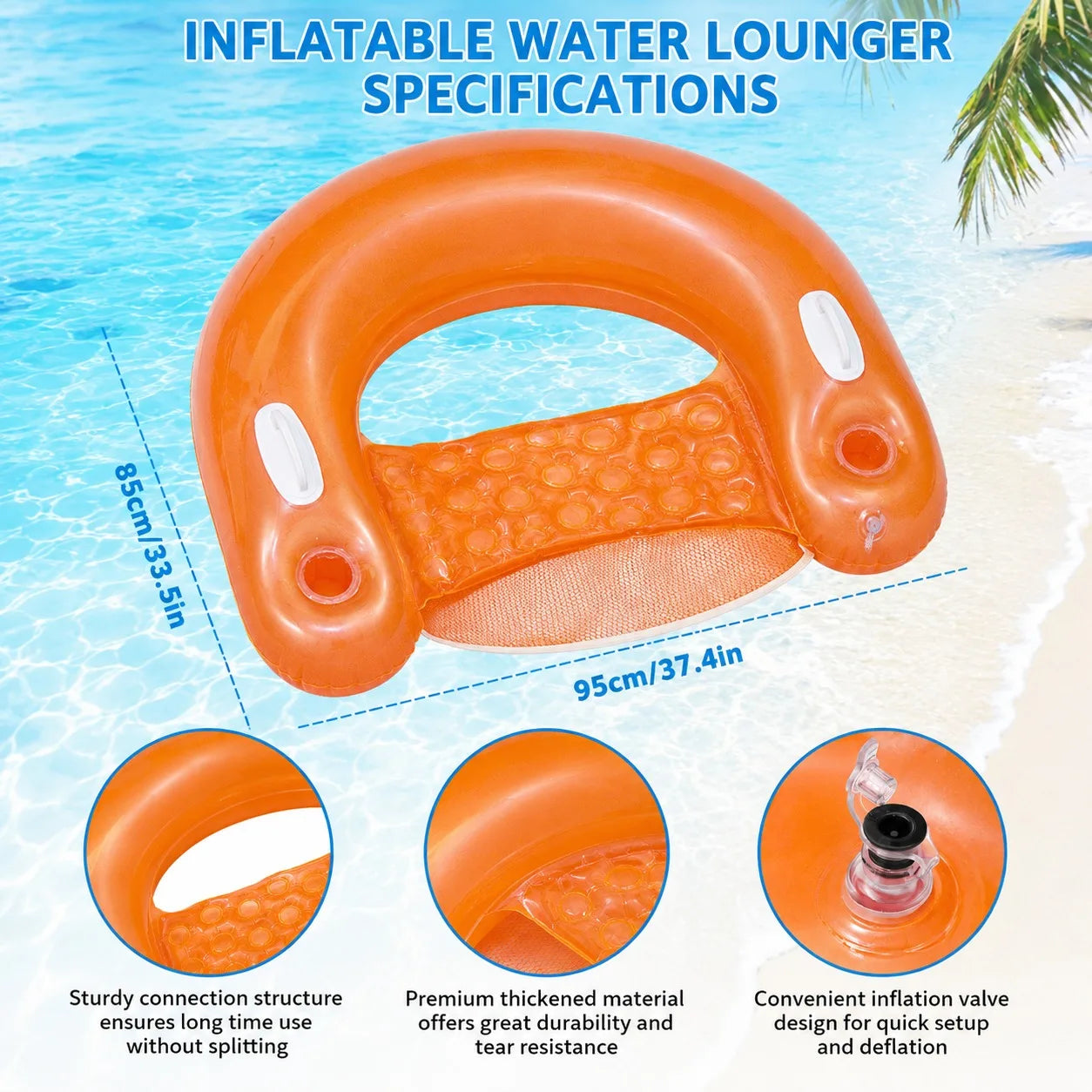 Inflatable Water Hammock Recliner | Ultimate Pool Relaxation