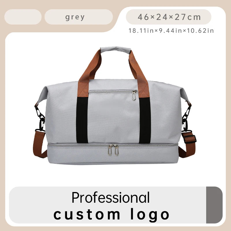 Custom Logo Unisex Gym Duffle Bags | Large Capacity Travel Tote