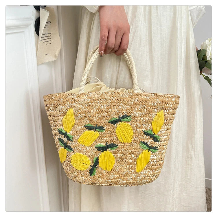 Casual Sweet Tote Bags | Perfect Straw Embroidery Shoulder Bag