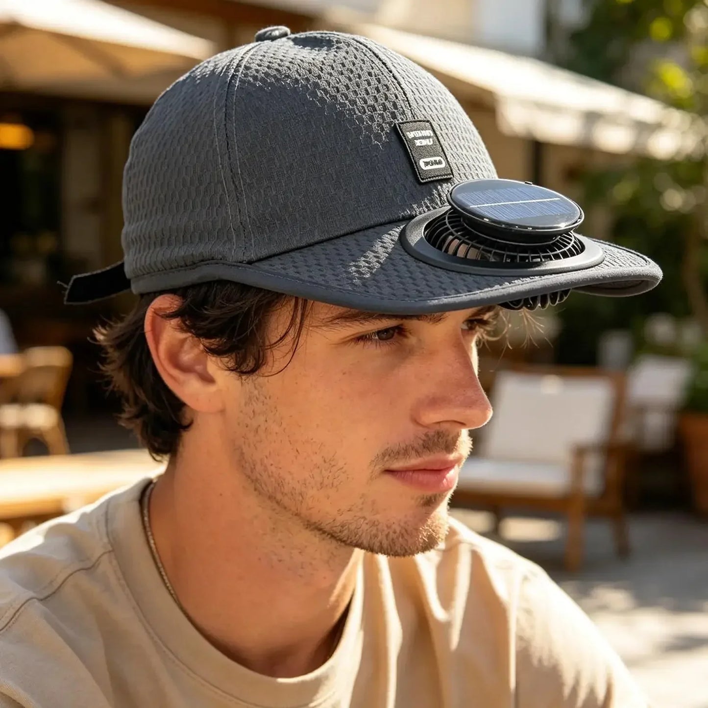 Breathable Mesh Cap with USB Fan | Summer Outdoor Sun Protection