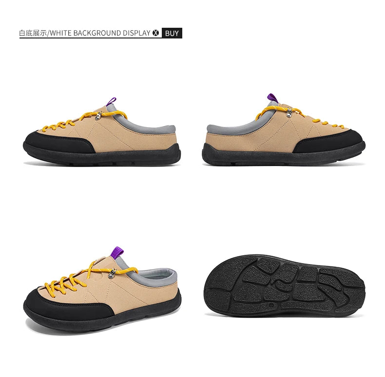 Men's Backless Slip-On Casual Sports Shoes | Comfortable & Stylish