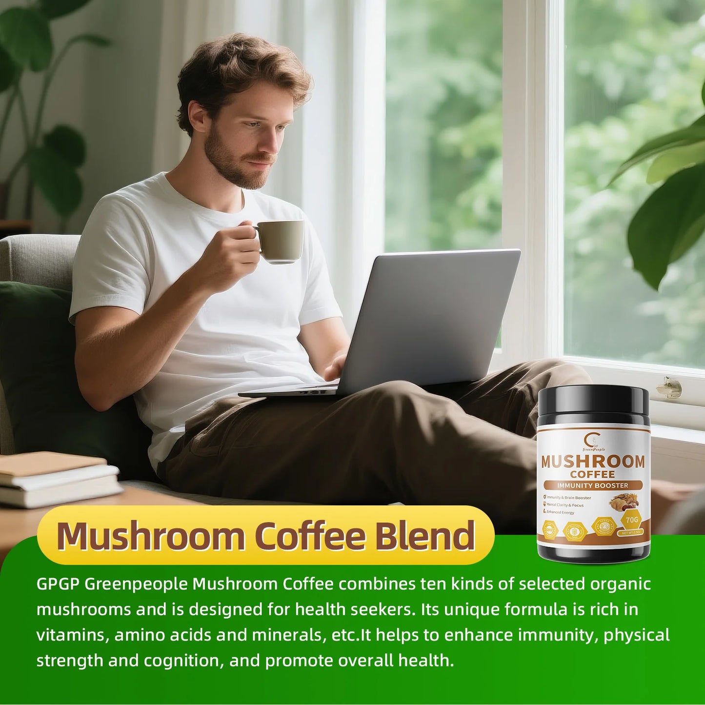 Mushroom Coffee for Immune Support | Boost Energy & Focus