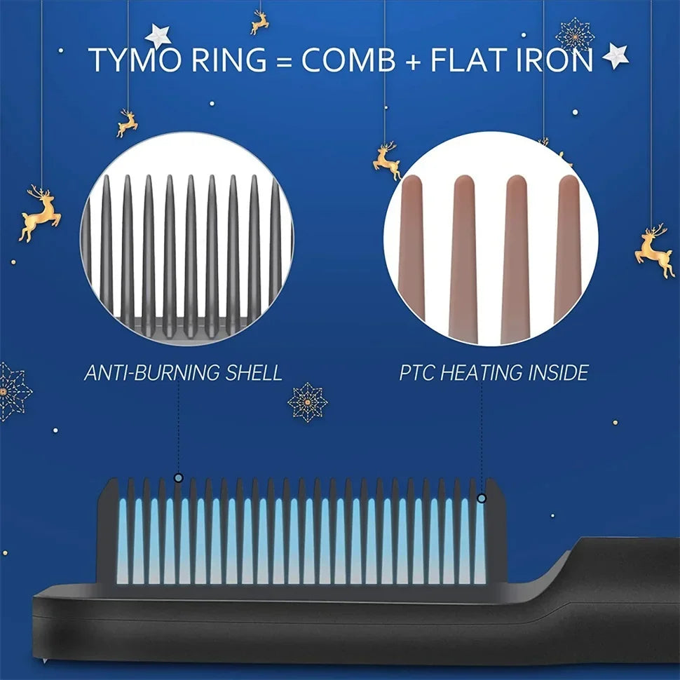 Adjustable Heat Hair Straightener Comb | Fast and Safe Styling