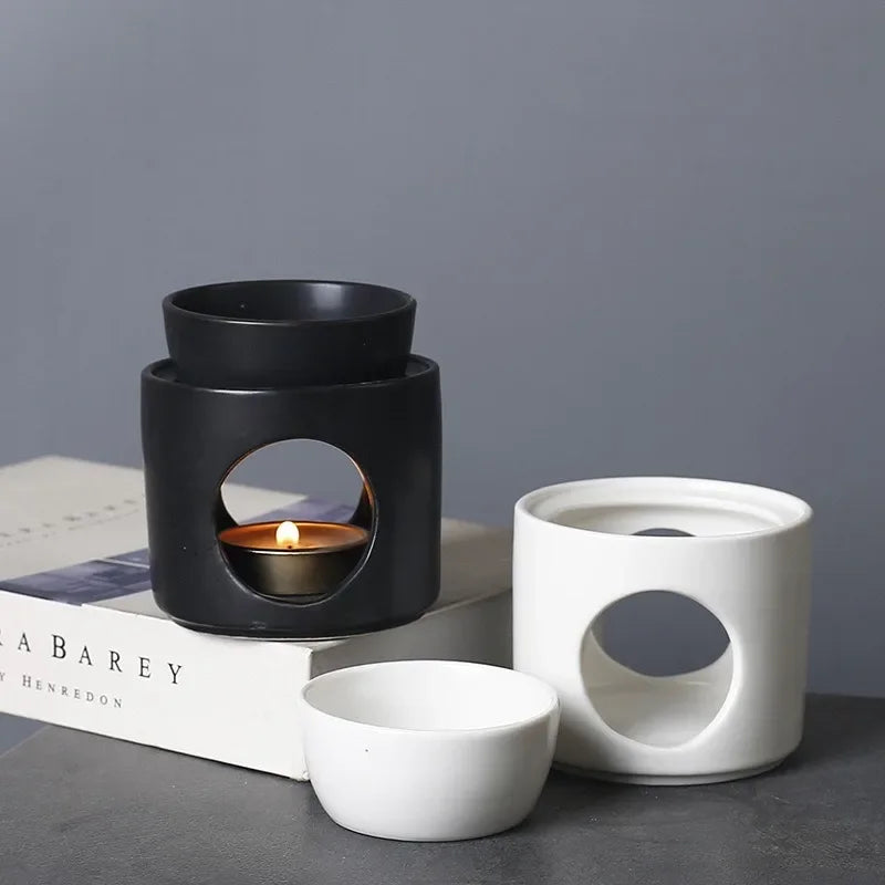 3-in-1 Ceramic Aromatherapy Candleholder | Home & Office Decor