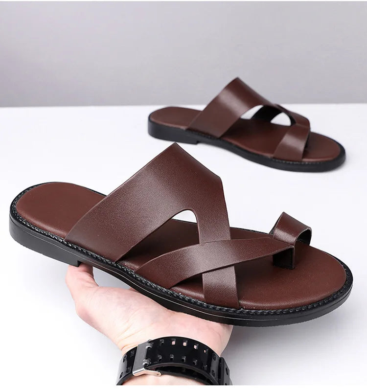 Men's Flat Summer Slippers | Comfortable & Lightweight Beach Sandals